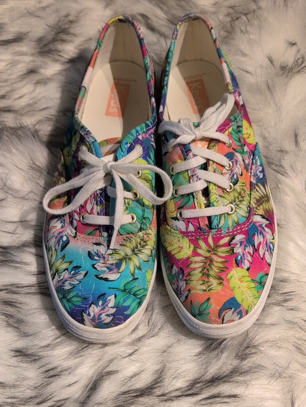 Keds Colorful Tropical Floral Canvas Sneakers